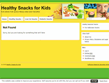 Tablet Screenshot of healthy-snacks-for-kids.org